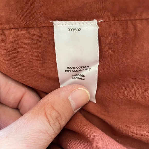 Treasure & Bond Floral Maxi Dress M Rust Red Spaghetti Strap‎ Smocked Tie Back - Picture 7 of 9